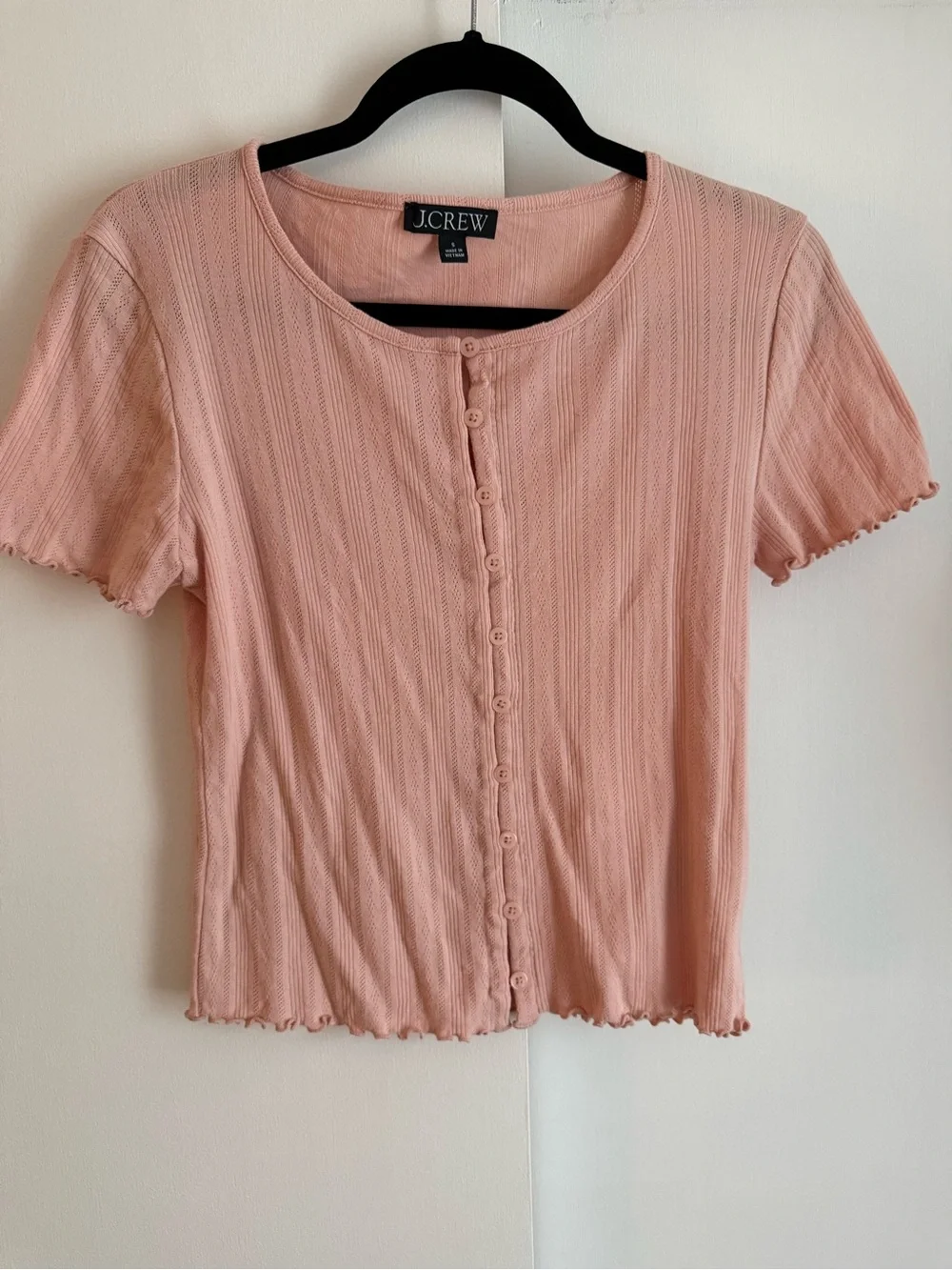 J Crew Lettuce Trim Button Shirt